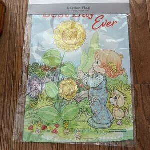 🌵 3/$15 Precious Moments Best Day Ever garden outside flag windsock